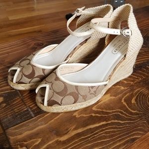 coach kimmy size 8 espadrille